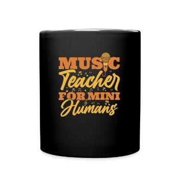 Musiklehrer Musik Lehrer Vorschule - Tasse einfarbig - Schwarz - Vorne