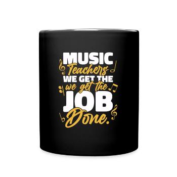 Music Teacher Music Teacher Sheet Music - Full Colour Mug - black - Front