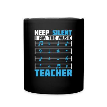 Music Teacher Music Teacher Sheet Music - Full Colour Mug - black - Front
