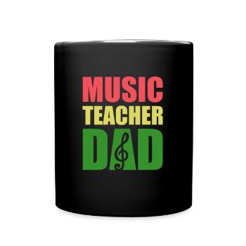 Professeur de musique Professeur de musique Professeur de musique - Mug uni - noir - Devant