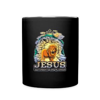 Jésus-Christ Symbole chrétien Don de Croix - Mug uni - noir - Devant