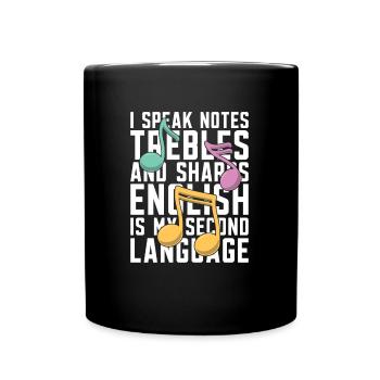 Musiklehrer Musik Lehrer - Tasse einfarbig - Schwarz - Vorne