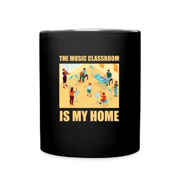 Musiklehrer Musik Lehrer Musiklehrer - Tasse einfarbig - Schwarz - Vorne