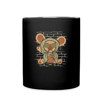 Koalabär Sonnenbrillenschal - Tasse einfarbig - Schwarz - Vorne