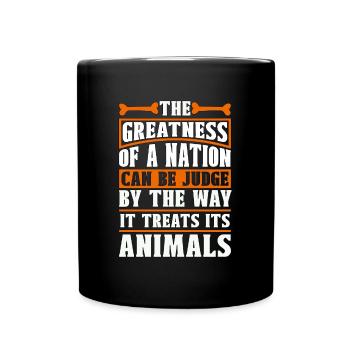 Animal Welfare The Greatness Foster Animal Worker - Tasse einfarbig - Schwarz - Vorne