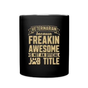 vétérinaire vétérinaire parce que vétérinaire pour animaux de compagnie - Mug uni - noir - Devant