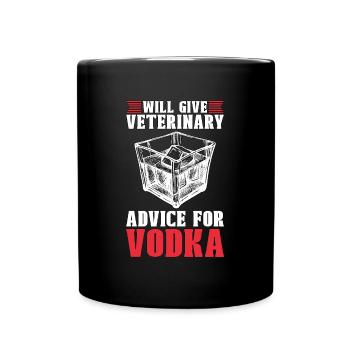 Veterinary Will Give Veterinary Pets Veterinarian - Tasse einfarbig - Schwarz - Vorne