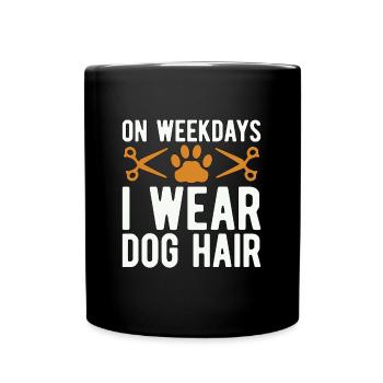 Toiletteur pour animaux de compagnie en semaine I Toiletteur de salon pour animaux de compagnie - Mug uni - noir - Devant