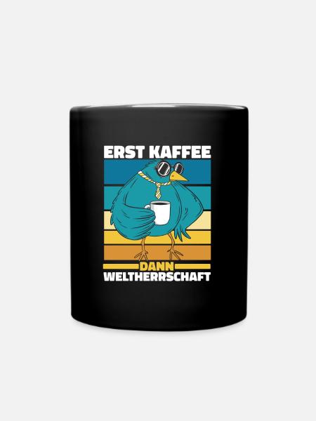 Vogel Ornithologe Kaffee Sonnenbrille - Tasse einfarbig - Schwarz