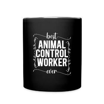 Animal Officer Best Animal Control Rescue Officer - Tasse einfarbig - Schwarz - Vorne