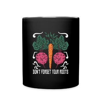 Chef végétalien N’oubliez pas vos légumes Chef végétalien - Mug uni - noir - Devant