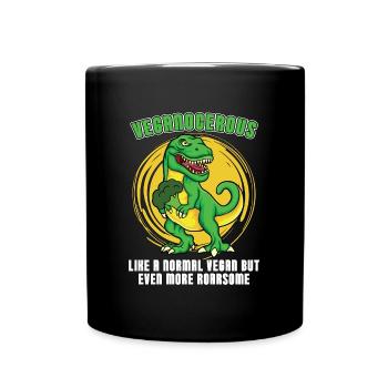 Veganism Veganocerous Like A Vegetable Vegan Lover - Tasse einfarbig - Schwarz - Vorne