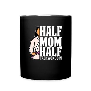Taekwondo Taekwondo Mama - Mug uni - noir - Devant