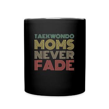 Taekwondo Taekwondo-Mama - Tasse einfarbig - Schwarz - Vorne
