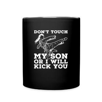Taekwondo Mama Drôle - Mug uni - noir - Devant