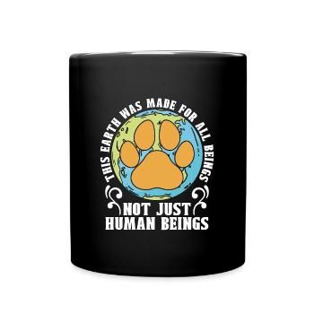 Abandoned Pets This Earth Is Made Pet Animal Lover - Tasse einfarbig - Schwarz - Vorne