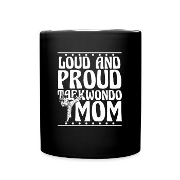 Taekwondo Mama - Mug uni - noir - Devant