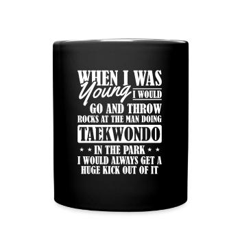 Taekwondo Drôle Taekwondo Mama - Mug uni - noir - Devant