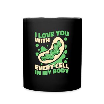 Biologie Biologe Zelle Molekularbiologe - Tasse einfarbig - Schwarz - Vorne
