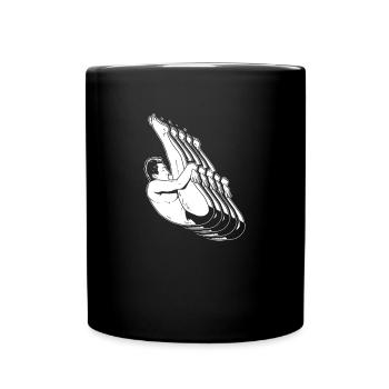 Turmspringen Turmspringer - Tasse einfarbig - Schwarz - Vorne