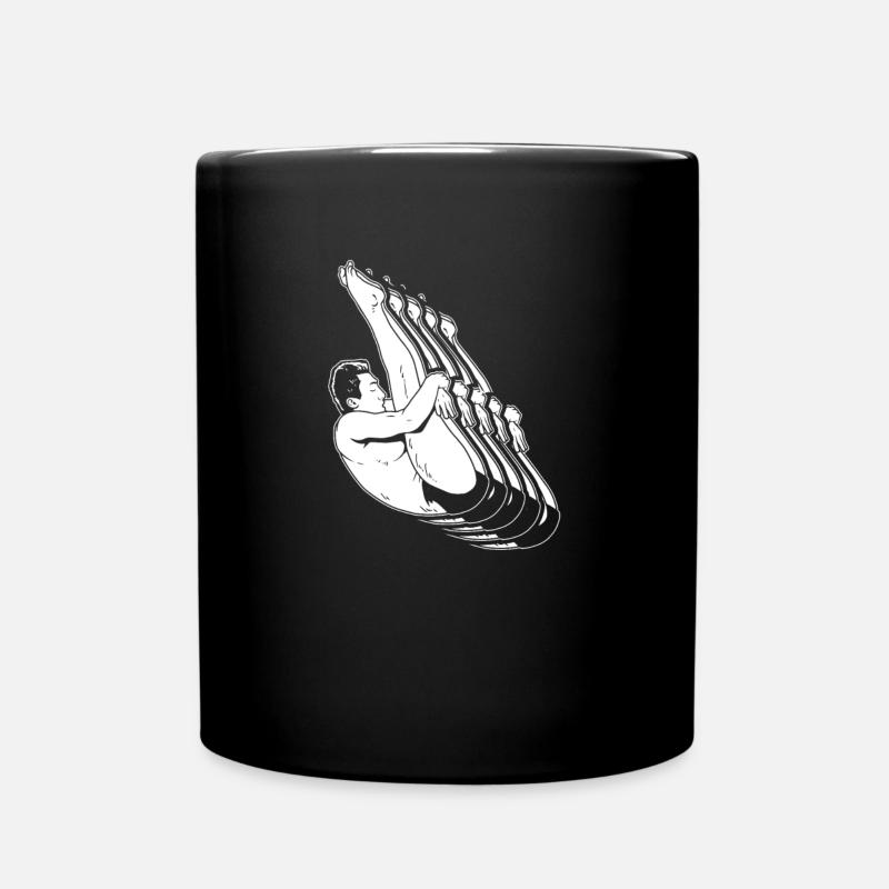 Turmspringen Turmspringer - Tasse einfarbig - Schwarz