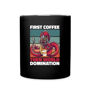 Bearded Bearded Dragon Coffee - Full Colour Mug - black - Front