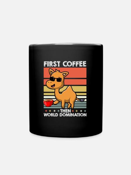 Kamel Sonnenbrille Kaffee - Tasse einfarbig - Schwarz