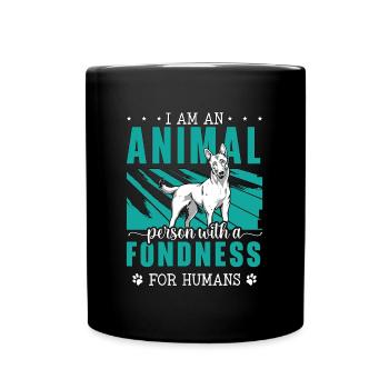 Animal Welfare I Am An Animal Person Foster Parent - Full Colour Mug - black - Front