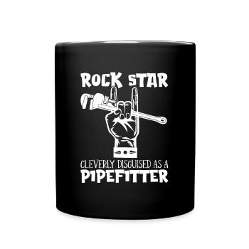 Tuyauteur Rock Star Cleverly Contremaître Tuyauteurs - Mug uni - noir - Devant