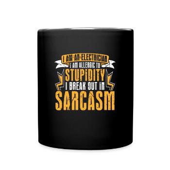 Réparation électronique Je suis électricien Je suis outillage - Mug uni - noir - Devant