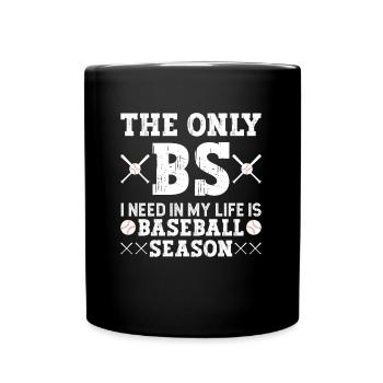 Baseball Baseball Freundin Baseball Spielerin - Tasse einfarbig - Schwarz - Vorne