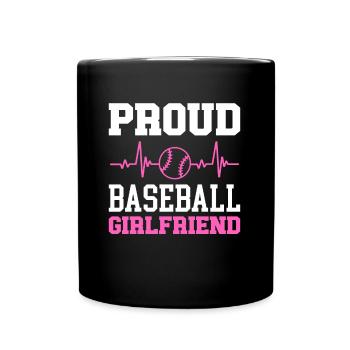 Baseball - Tasse einfarbig - Schwarz - Vorne