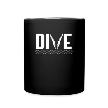 Diving Diving - Full Colour Mug - black - Front