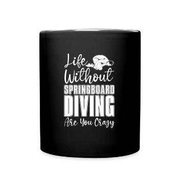 Plongeur de plongée drôle - Mug uni - noir - Devant