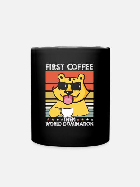 Jaguar Kaffee Sonnenbrille - Tasse einfarbig - Schwarz