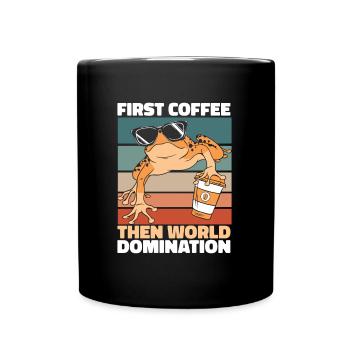 Lunettes de soleil Poison Frog Coffee - Mug uni - noir - Devant