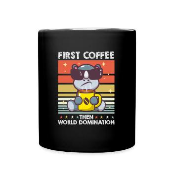 Rhino Sunglasses Coffee - Full Colour Mug - black - Front