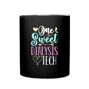 Dialysis Technician One Sweet Nurse Dialysis Tech - Full Colour Mug - black - Front