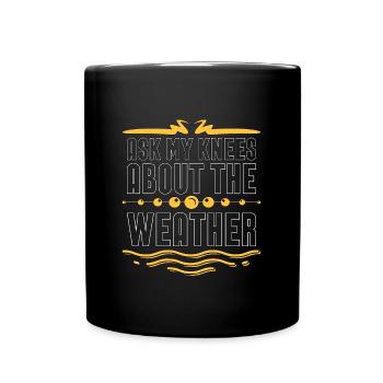 Météorologie Ask My Knees Forecasting Météorologue - Mug uni - noir - Devant