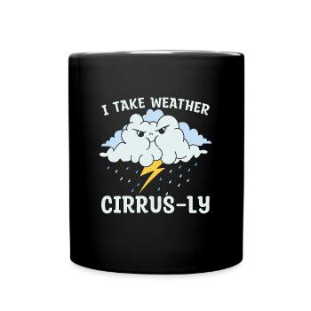 Meteorology I Take Weather Forecast Meteorologist - Tasse einfarbig - Schwarz - Vorne