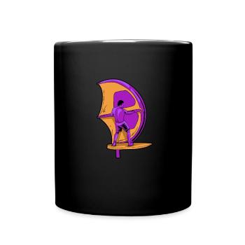 Wing Surf Wing Foil Wing Surfing - Full Colour Mug - black - Front