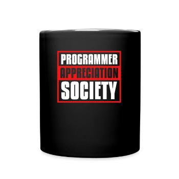 Entwickler Coder Programmierer Gesellschaft - Tasse einfarbig - Schwarz - Vorne
