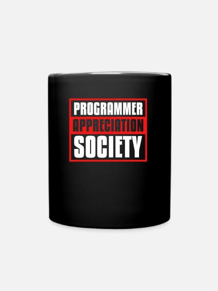 Entwickler Coder Programmierer Gesellschaft - Tasse einfarbig - Schwarz