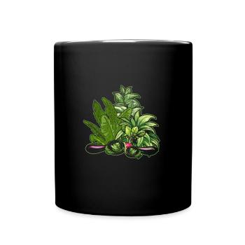 Hobby Gardener Garden Vegetables - Full Colour Mug - black - Front