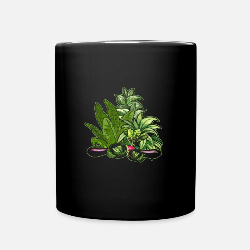 Hobbygärtner Garten Gemüse - Tasse einfarbig - Schwarz
