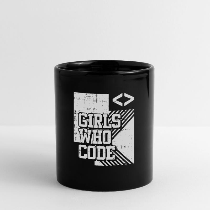 Developer Coder Programmer Girl Full Colour Mug