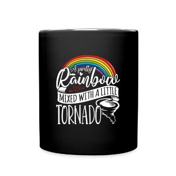 Tornades Une jolie catastrophe naturelle mixte arc-en-ciel - Mug uni - noir - Devant