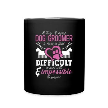 Toiletteur pour animaux de compagnie Un toiletteur de salon pour chiens vraiment incroyable - Mug uni - noir - Devant