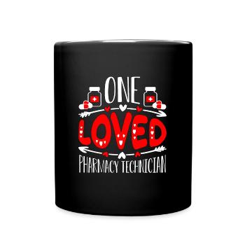Technicien en pharmacie One Love Pharmacien médication - Mug uni - noir - Devant