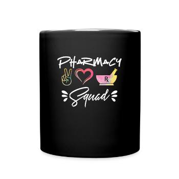 Technicien en pharmacie L’escouade de pharmacie aime la médecine - Mug uni - noir - Devant